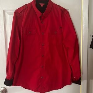 Men’s button up shirt.